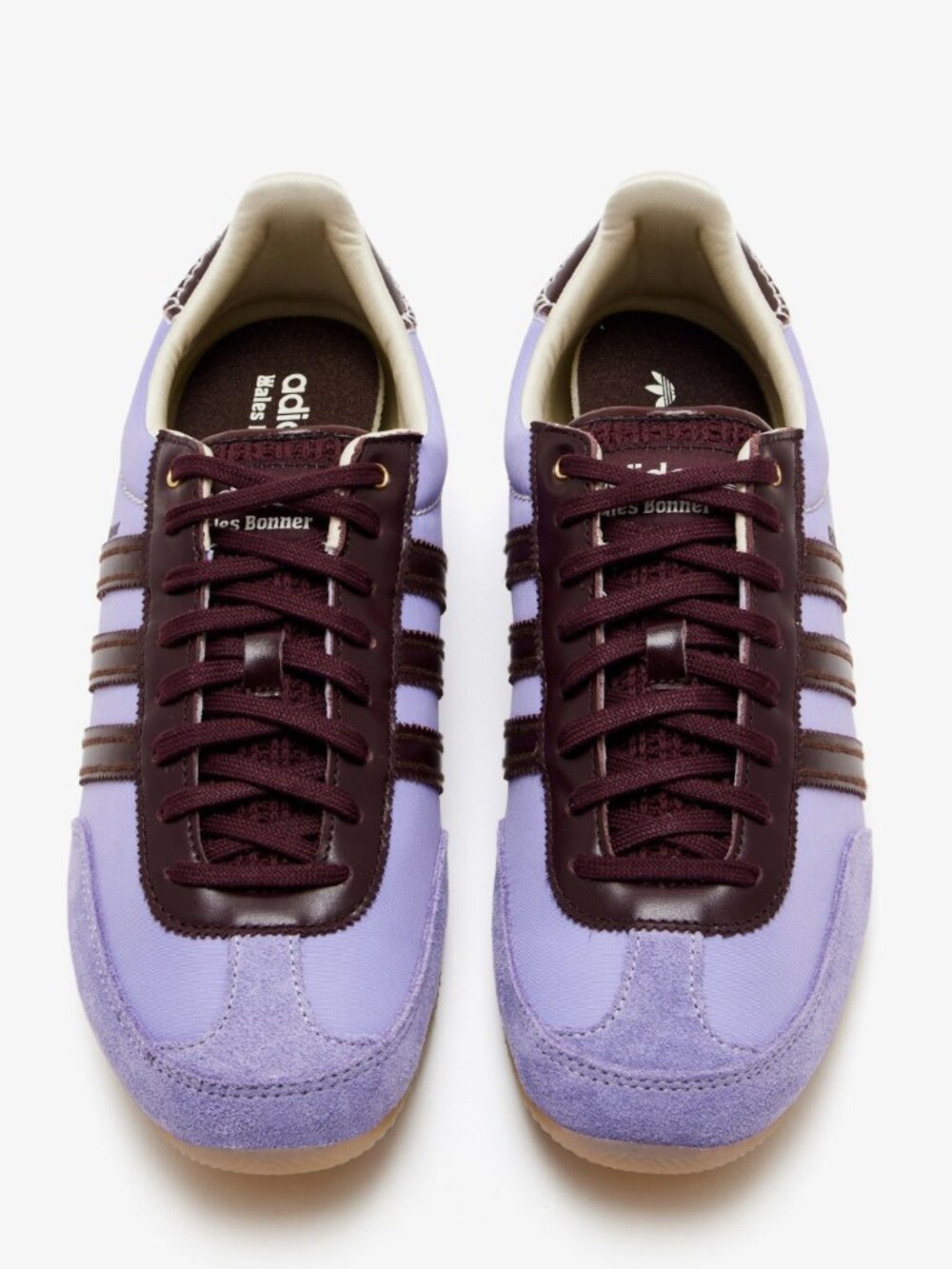 ADIDAS ORIGINALS + Wales Bonner Japan suede- and leather-trimmed canvas sneakers